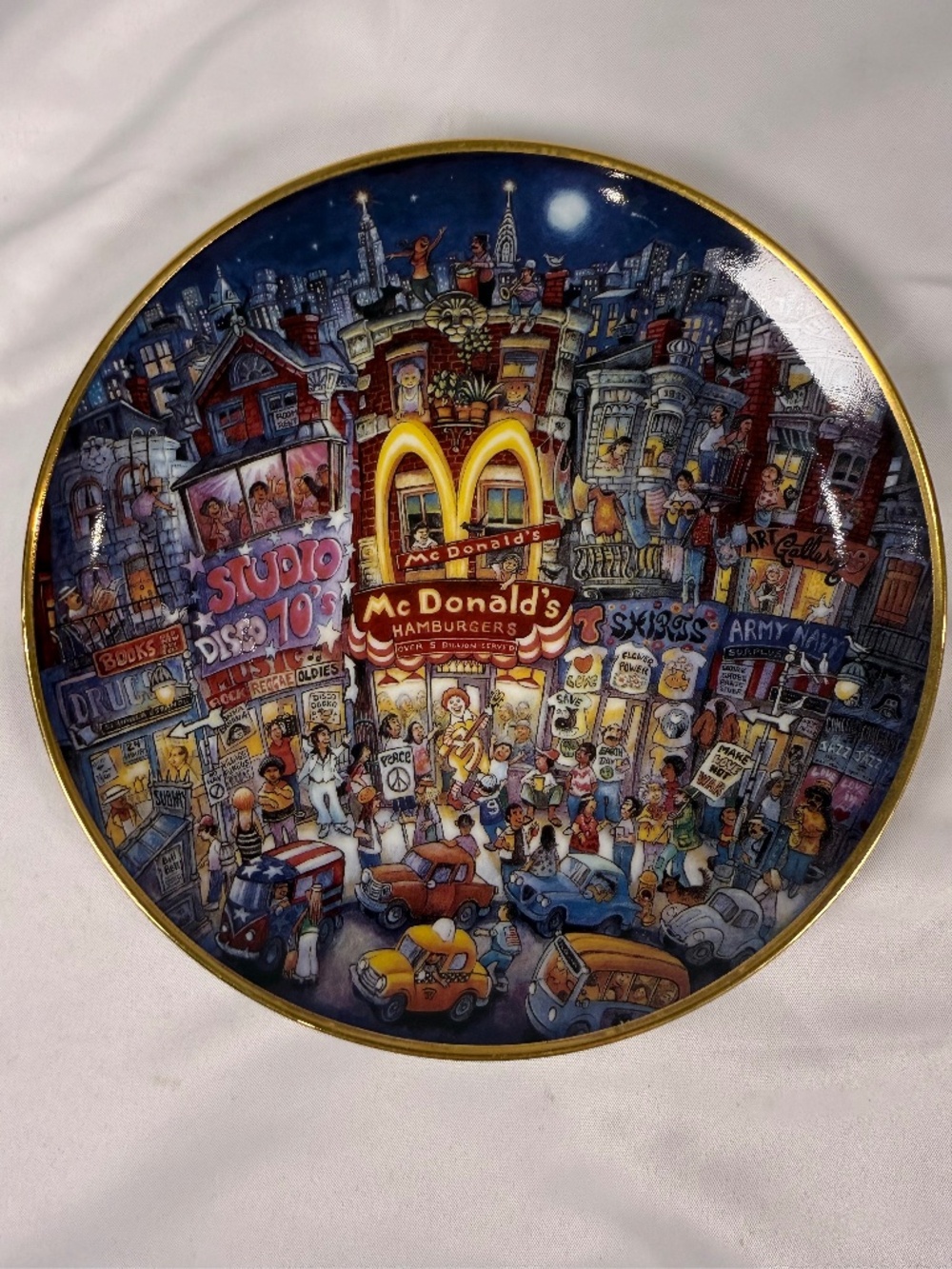 McDonald's Bill Bell The Golden Apple Franklin Mint Collector Plate Vintage